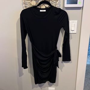 Long sleeve black dress
